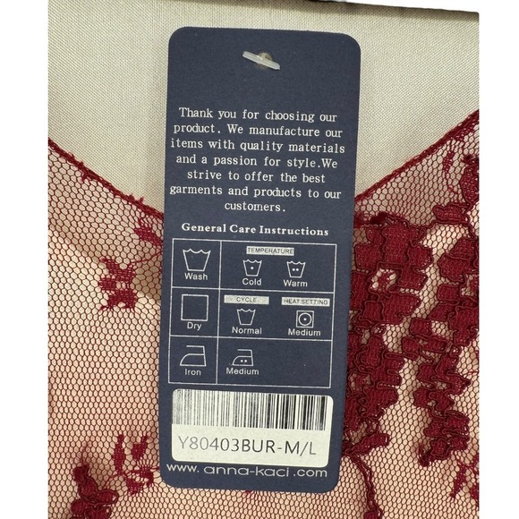 NWT Anna Kaci‎ Sleeveless Floral Lace Midi Dress Size Medium Whimsigoth Witchy - Picture 3 of 11